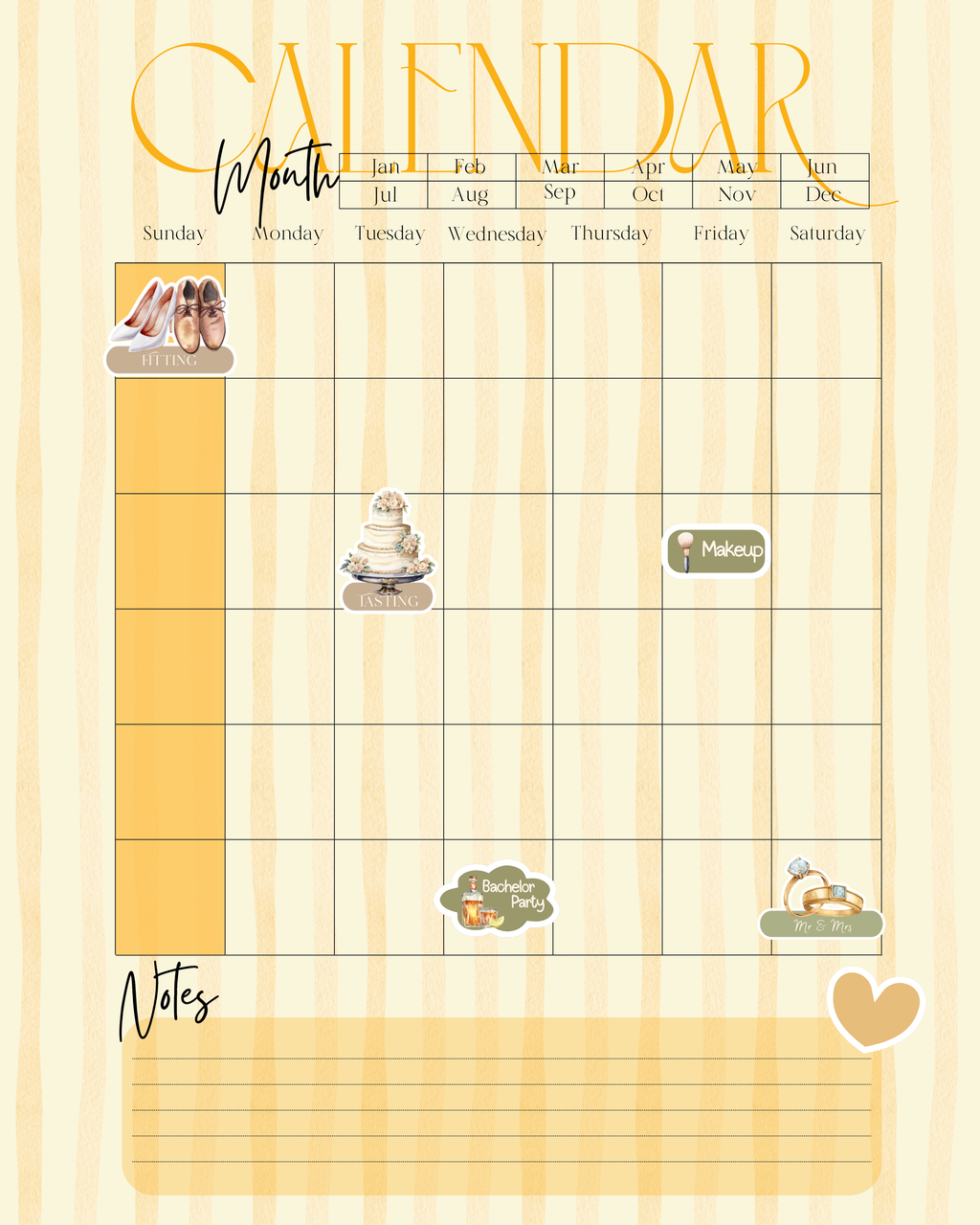 Wedding Planner Printable Stickers