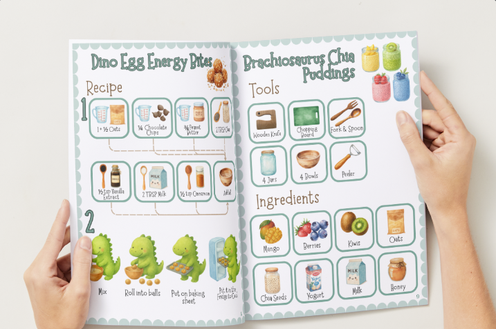 Let's Roar & Cook! – A Toddler's First Cooking Book (Ages 2+) — Digital PDF Download