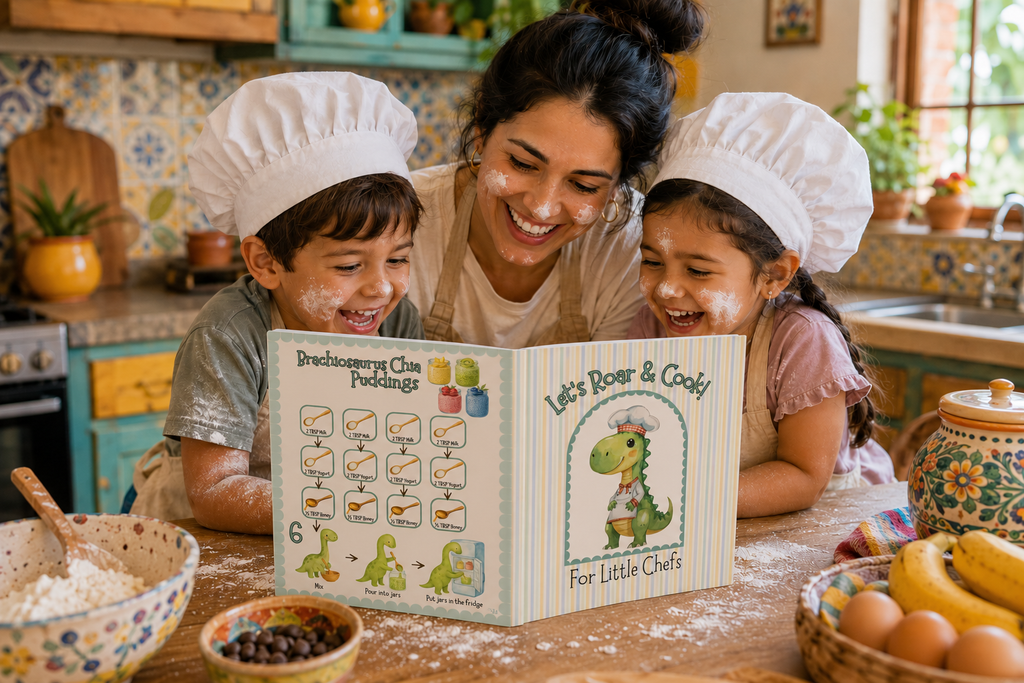 Let's Roar & Cook! – A Toddler's First Cooking Book (Ages 2+) — Digital PDF Download