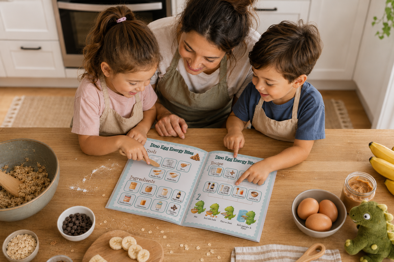 Let's Roar & Cook! – A Toddler's First Cooking Book (Ages 2+) — Digital PDF Download
