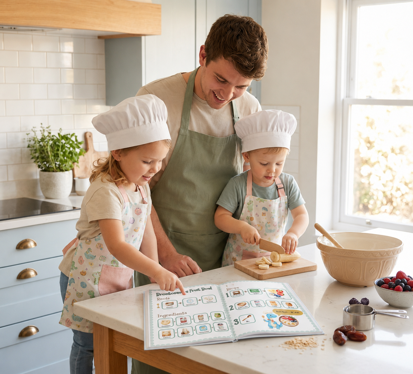 Let's Roar & Cook! – A Toddler's First Cooking Book (Ages 2+) — Digital PDF Download