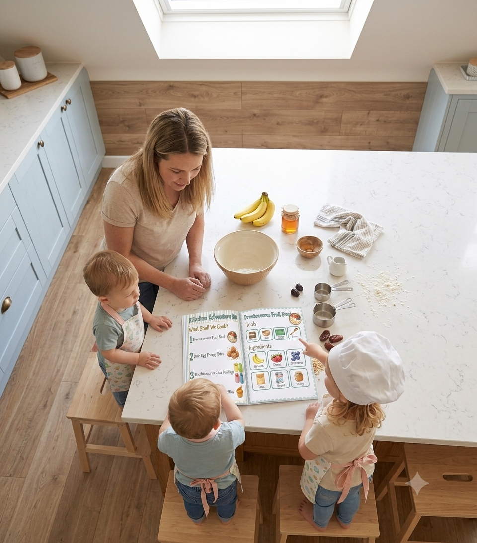 Let's Roar & Cook! – A Toddler's First Cooking Book (Ages 2+) — Digital PDF Download