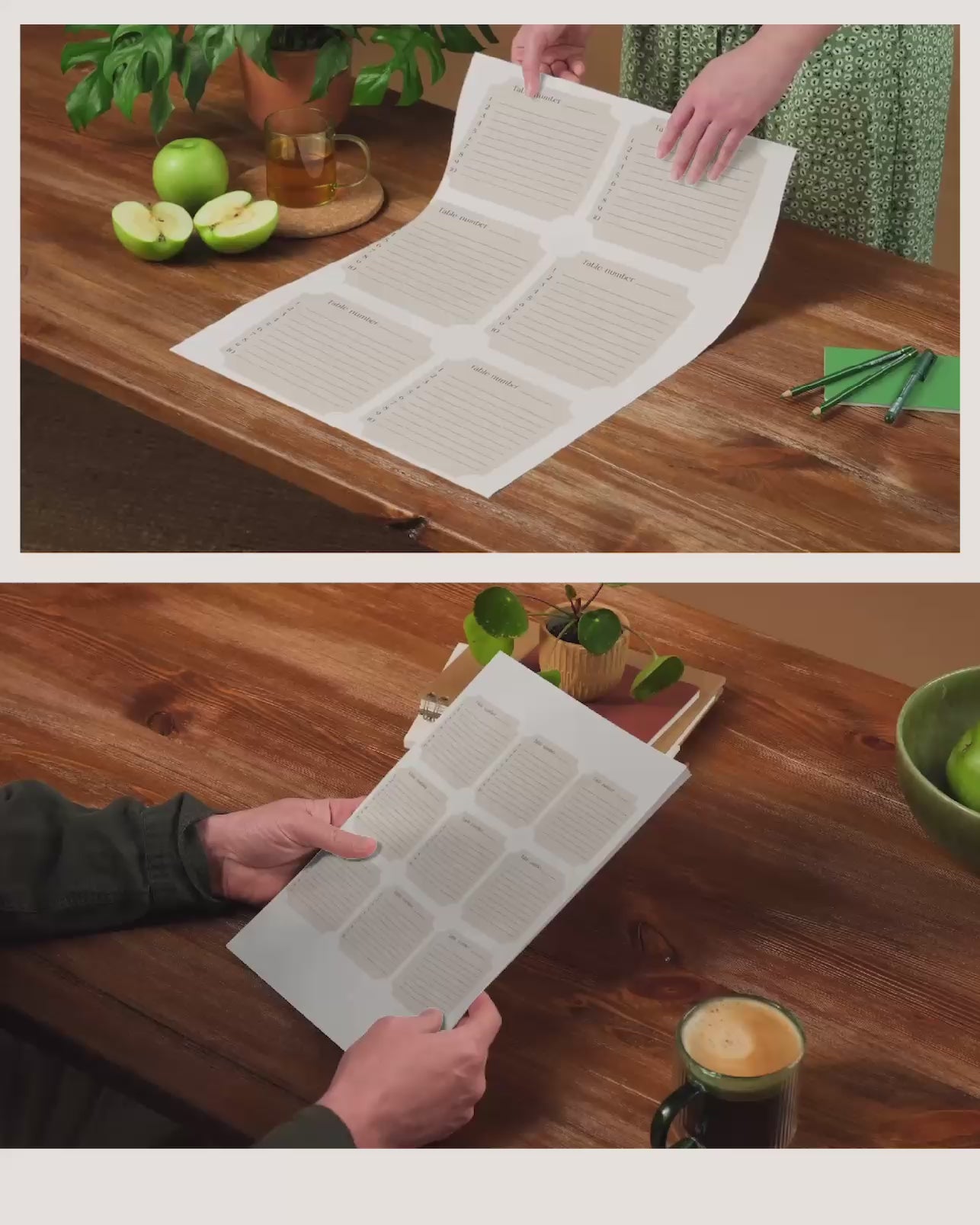 Wedding Seating Arrangements Template